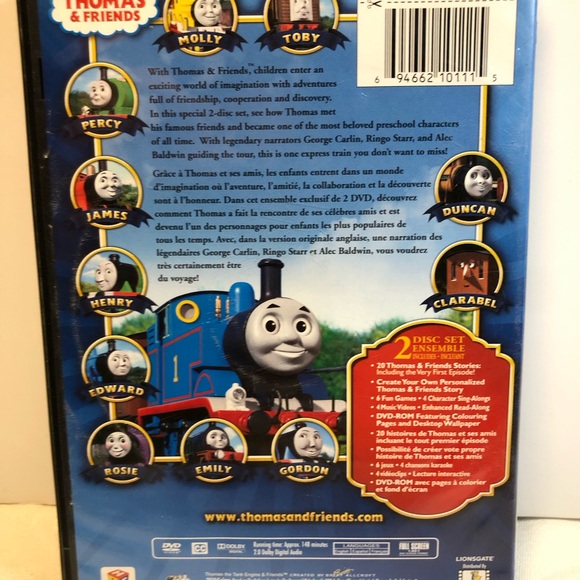 Thomas Friends: The Greatest Stories (DVD, 2010, 2-Disc Set, Canadian bilingual - Picture 2 of 5